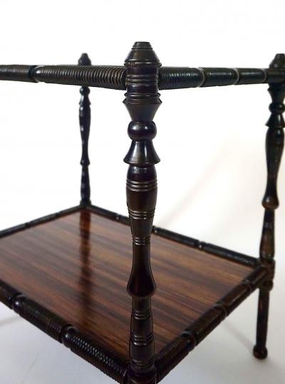 Edward William Godwin English Aesthetic Movement Macassar Ebony Petite Low Table or Stand circa 1875