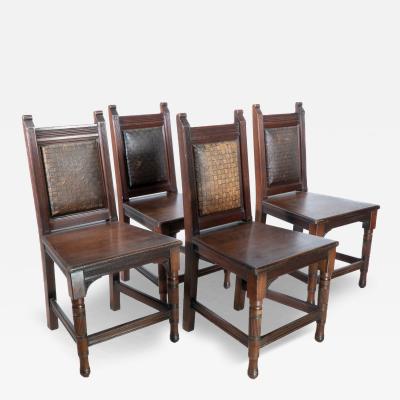 Edward William Godwin Set of Four Aesthetic Hall Chairs in the Manner of E W Godwin