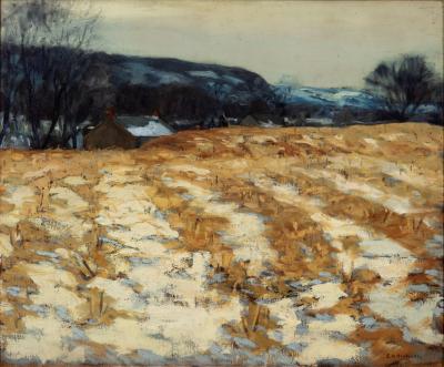 Edward Willis Redfield Cornfields in January 