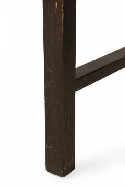 Edward Wormley American Ebonized Frame and Maple Top Nest of Tables