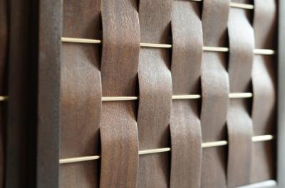 Edward Wormley Basket Weave Credenza by Edward Wormley in Mahogany C 1960s
