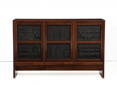 Edward Wormley Chinese block cabinet by Edward Wormley for Janus 1960s