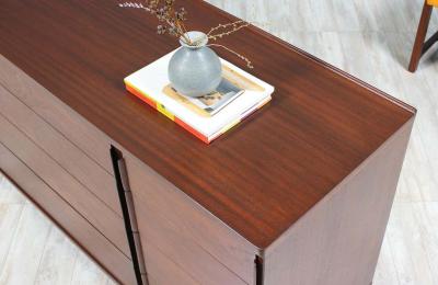 Edward Wormley Edward J Wormley Model 5272A Dresser with Brass Taper Legs for Dunbar