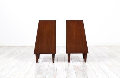 Edward Wormley Edward J Wormley Night Stands with Bookshelves for Dunbar