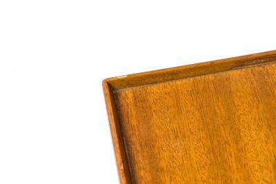 Edward Wormley Edward J Wormley for Dunbar American Mid Century Wooden Wedge Top Pedestal Desk