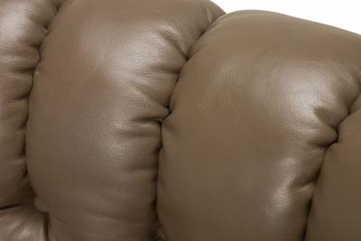 Edward Wormley Edward J Wormley for Dunbar AmericanIn Clover Tufted Leather Office Chair