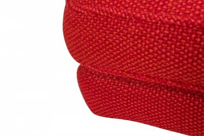 Edward Wormley Edward J Wormley for Dunbar AmericanRedSwivel Lounge Chair and Footstool