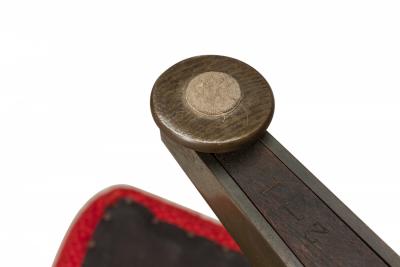 Edward Wormley Edward J Wormley for Dunbar AmericanRedSwivel Lounge Chair and Footstool