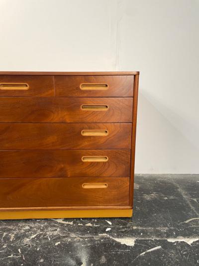 Edward Wormley Edward Wormley Dresser in Mahogany and Leather for Dunbar