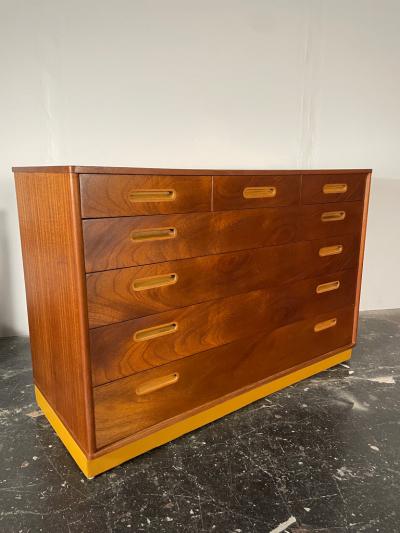 Edward Wormley Edward Wormley Dresser in Mahogany and Leather for Dunbar