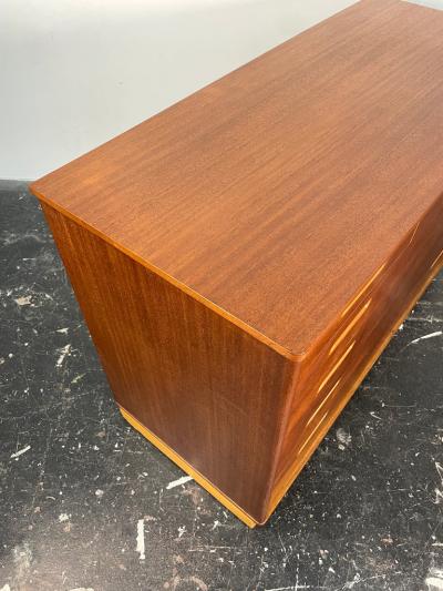 Edward Wormley Edward Wormley Dresser in Mahogany and Leather for Dunbar