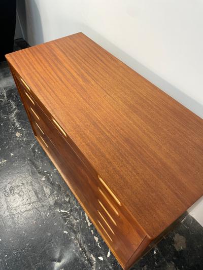 Edward Wormley Edward Wormley Dresser in Mahogany and Leather for Dunbar