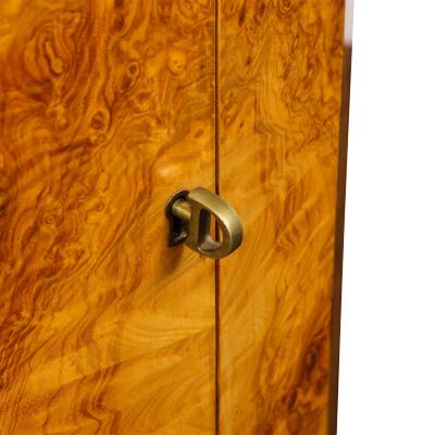 Edward Wormley Edward Wormley Faceted Pedestal Cabinet with Slate Top 1963 Signed 