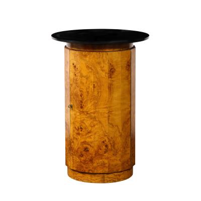 Edward Wormley Edward Wormley Faceted Pedestal Cabinet with Slate Top 1963 Signed 