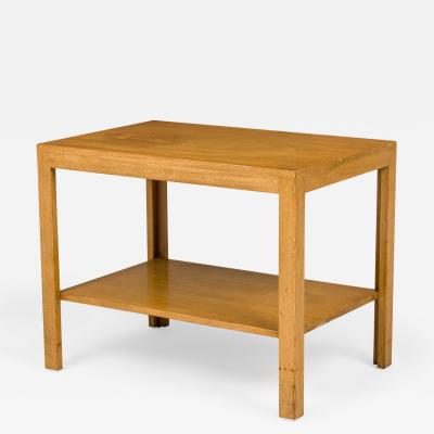Edward Wormley Edward Wormley For DunbarParsons Style Wooden Stretcher Shelf End Side Table