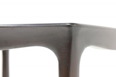 Edward Wormley Edward Wormley Game Table in Mahogany with Rosewood Top 1960s Signed