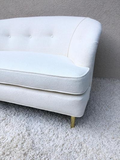 Edward Wormley Edward Wormley Loveseat Short Sofa Terry Chenille Fabric