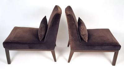 Edward Wormley Edward Wormley Slipper Chairs for Dunbar