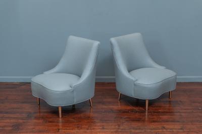 Edward Wormley Edward Wormley Teardrop Chairs for Dunbar Model 5106