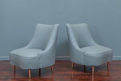 Edward Wormley Edward Wormley Teardrop Chairs for Dunbar Model 5106