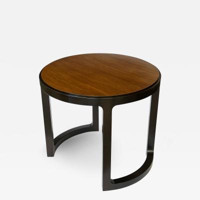 Edward Wormley Edward Wormley Walnut and Mahogany Round End Side Table