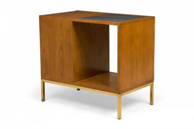 Edward Wormley Edward Wormley for Dunbar AmericanSlate and Wood Dry Bar Table