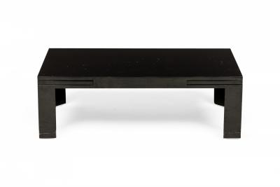 Edward Wormley Edward Wormley for Dunbar Black Painted Refectory Coffee Cocktail Table