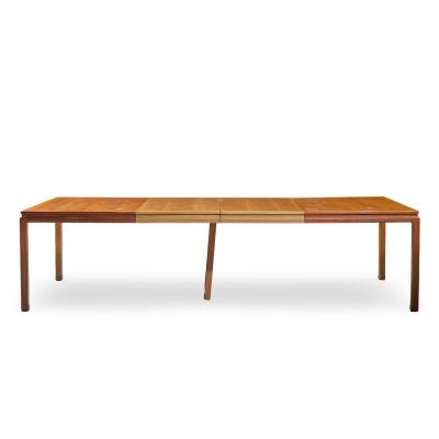 Edward Wormley Edward Wormley for Dunbar Bleached Mahogany Expanding Dining Table with 2 Leaves