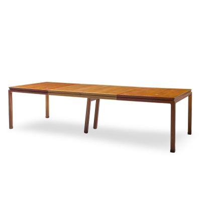 Edward Wormley Edward Wormley for Dunbar Bleached Mahogany Expanding Dining Table with 2 Leaves