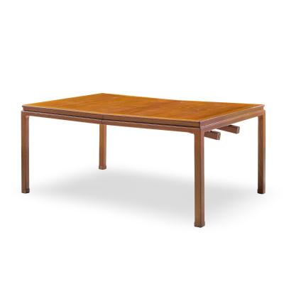 Edward Wormley Edward Wormley for Dunbar Bleached Mahogany Expanding Dining Table with 2 Leaves