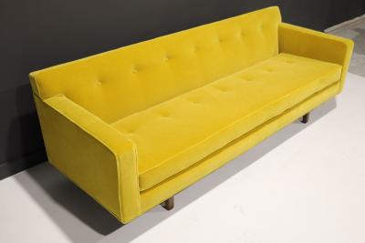 Edward Wormley Edward Wormley for Dunbar Bracket Back Sofa in Dijon Colored Mohair