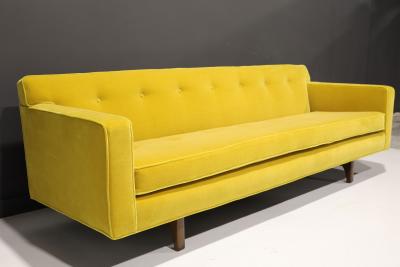 Edward Wormley Edward Wormley for Dunbar Bracket Back Sofa in Dijon Colored Mohair