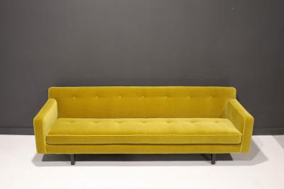 Edward Wormley Edward Wormley for Dunbar Bracket Back Sofa in Mohair
