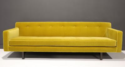 Edward Wormley Edward Wormley for Dunbar Bracket Back Sofa in Mohair
