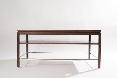 Edward Wormley Edward Wormley for Dunbar Brass Stretcher Coffee Table 1950s