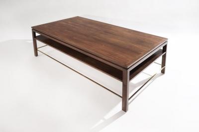 Edward Wormley Edward Wormley for Dunbar Brass Stretcher Coffee Table 1950s