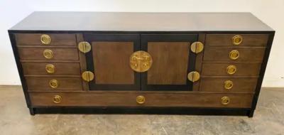 Edward Wormley Edward Wormley for Dunbar Cabinet Credenza in Mahogany and Walnut