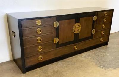 Edward Wormley Edward Wormley for Dunbar Cabinet Credenza in Mahogany and Walnut