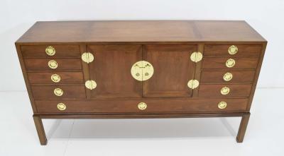 Edward Wormley Edward Wormley for Dunbar Cabinet with Brass Hardware 1950s