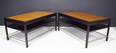 Edward Wormley Edward Wormley for Dunbar Cocktail Table with Brass Stretcher 1950s