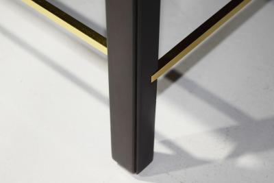 Edward Wormley Edward Wormley for Dunbar Cocktail Table with Brass Stretcher 1950s
