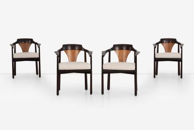 Edward Wormley Edward Wormley for Dunbar Dining Chairs 1965 Model 935 Horseshoe Chairs 