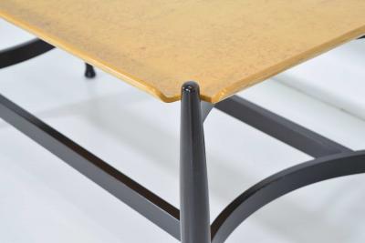 Edward Wormley Edward Wormley for Dunbar Figured Maple and Rosewood Cocktail Table