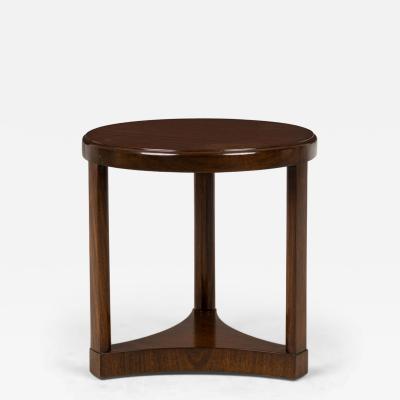 Edward Wormley Edward Wormley for Dunbar Furniture Company Circular Wood End Side Table