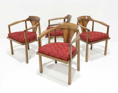 Edward Wormley Edward Wormley for Dunbar Horseshoe Dining Chairs Model 935 