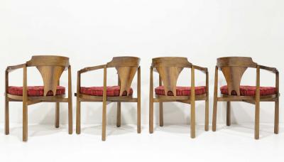 Edward Wormley Edward Wormley for Dunbar Horseshoe Dining Chairs Model 935 