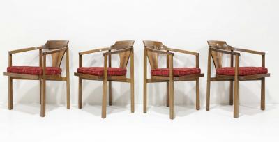 Edward Wormley Edward Wormley for Dunbar Horseshoe Dining Chairs Model 935 