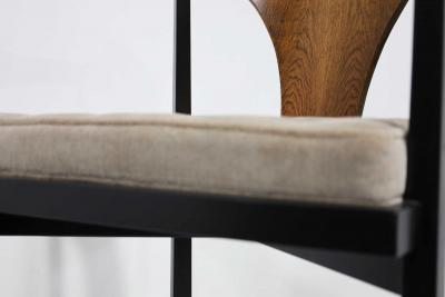 Edward Wormley Edward Wormley for Dunbar Horseshoe Dining Chairs Model 935 