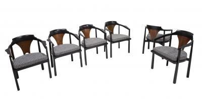 Edward Wormley Edward Wormley for Dunbar Horseshoe Dining Chairs Model 935 