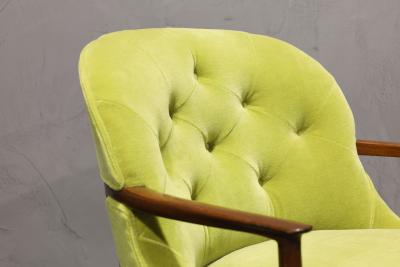 Edward Wormley Edward Wormley for Dunbar Janus Chair in Mohair